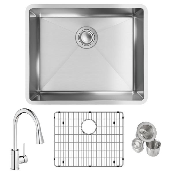 Elkay Undermount Sink, Undermount Mount, Polished Satin Finish ECTRU21179TFCBC